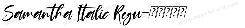 Samantha Italic Regu字体转换